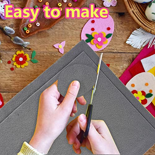 Jtnohx Color Felt Fabric Soft Felt Sheets for Crafts Light Grey 20Pcs 1.4mm - color: Light Grey