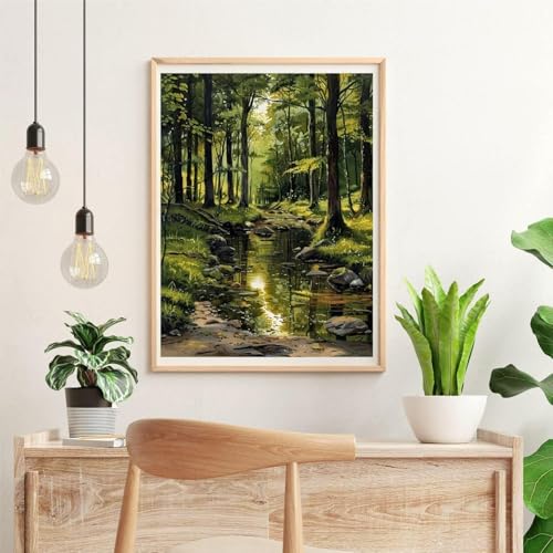 niurenmaoyi Stamped Cross Stitch Kits for Beginners,Counted Embroidery Craft Kits for Adults,Needlepoint Kits for Adults,Fantasy Landscape Wall Art 11.8X15.8In - color: Cross Stitch Kits0421-03