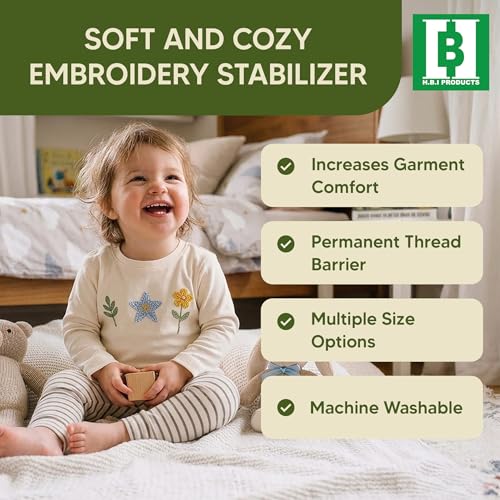 HBI Soft & Cozy Embroidery Stitch Cover Up, Iron-On, 12 in x 10 yd - size: 12" x 10 yd