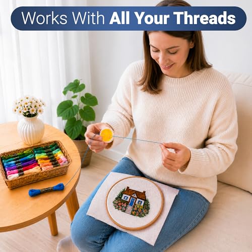 Thread Wax and Thread Conditioner (2pk) - Contains Beeswax for Sewing and Gloss Threads Waxer. Magic Conditioner for Hand Sewing Embroidery. Hand Quilting Supplies to Strengthen and Reduce Knots - style: 2pk beeswax