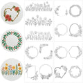 Water Soluble Embroidery Patterns, Stick and Stitch Paper for Sewing - style: Flowerframe1553