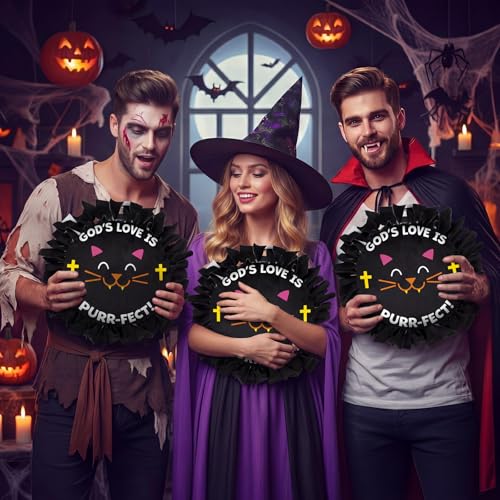 Weysat 6 Sets Halloween Religious Tied Pillow Craft Kit No Sew Craft - style: Halloween Religious