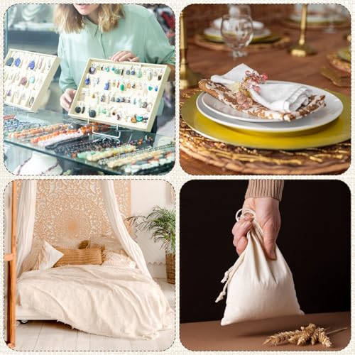 100% White Cotton Fabric 5 Yards 59 Inches Wide Cotton Quilting Fabric by The Yard, Soft Embroidery Muslin Fabrics for Sewing Material Apparel Cloth - color: White, size: 5 Yards