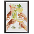 Mid‑Century Retro Cocktail Stamped Cross Stitch Kits for Adults Beginner - color: cocktail Cross Stitch Kits