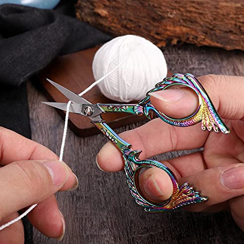 YOUGUOM Cute Craft Scissors, Rainbow Embroidery Scissors - color: Rainbow
