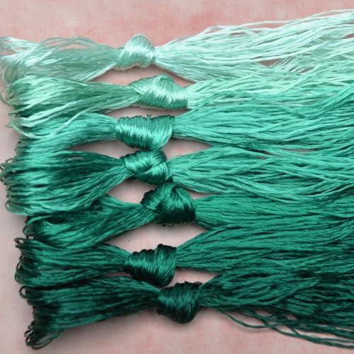 100% Mulberry Silk Embroidery Thread 7 Colors 22m Each (50) - color: 50