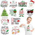 Fainne 12 Sheets Santa Iron on Transfers, Watercolor Heat Decals - style: Santa