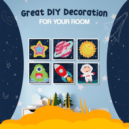 jackinthebox Poke Art Space Crafts Kits for Boys Kid, Activity Toy Ages 4-8 - style: Space