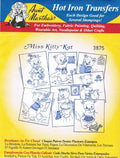 Miss Kitty Kat Cat Aunt Martha's Hot Iron Embroidery Transfer