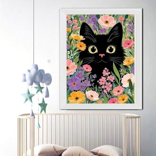 Animal Cat Stamped Cross Stitch Kits for Beginners,Flower Needlepoint Counted Cross Stitch Kits for Adults,Easy Prestamped Boy Pattern Needlepoint Kit Crafts for Home Decor Gifts 12x16 inches - color: Cross Stitch Kits0925-9