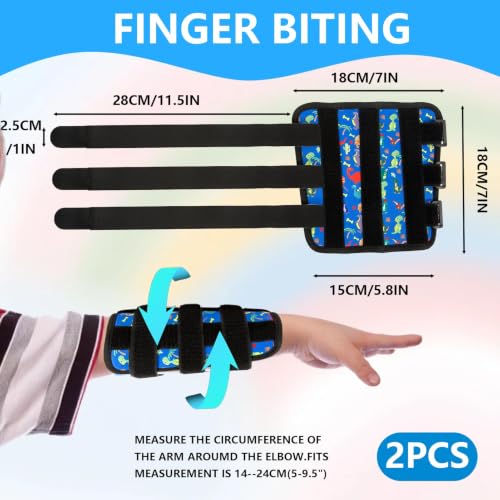 2PCS Thumb Sucking Guard, Thumb Guard for Thumb Sucking(Dinosaurs) - color: Dinosaurs