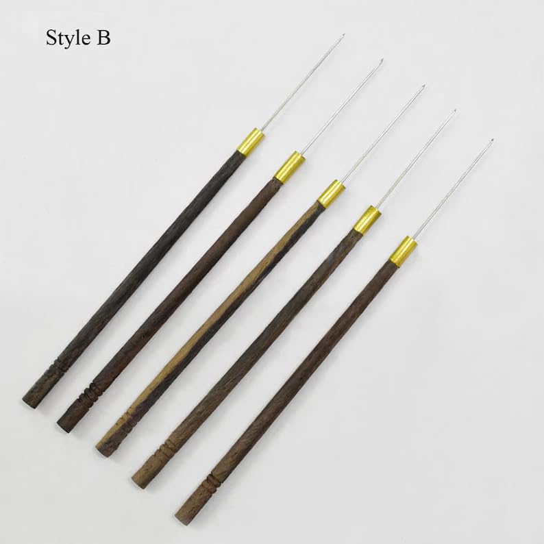 0.5MM Embroidery Point Needle for Beading & French Wire Work – Fine Precision Hand Embroidery Needle for Zardozi, Aari, Maggam, Sequin, Pearl & Designer Craft Stitching