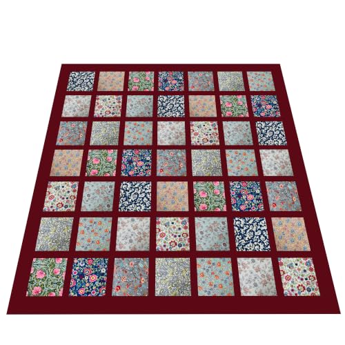10"x10" 50pcs Cotton Fabric Squares for Sewing Quilting Supplies-Morris B - color: Morris B, size: 50 PCS 10"x10"