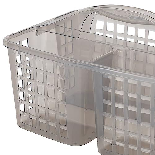 Bath Bliss 2 in 1 Portable, Bathroom Shower Caddy for Shampoo, Conditioner, Soap, and Cosmetics, in Grey Bath Tote (26118-GREY) - color: Grey