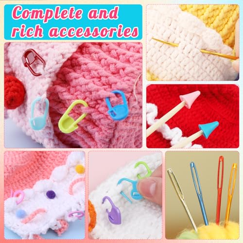 12 Pcs Yarn Darning Tapestry Needles, 6 Colors Large Eye Blunt Yarn Needle - style: 12PCS