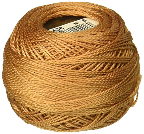 DMC 116 8-436 Pearl Cotton Thread Balls, Tan, Size 8
