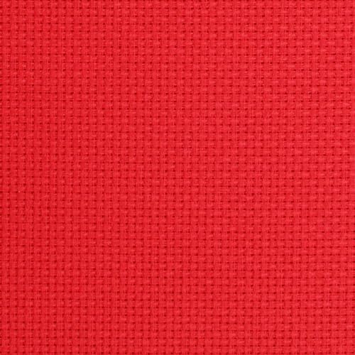 KCS 16 Count Cotton Cross Stitch Aida Cloth Needlework Fabric (Red,19" x 28") - color: Red, size: 19" x 28"