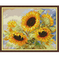 Svarog Stamped Cross Stitch Kits Beginners Full Range of Embroidery Patterns Starter Kits for Adult or Kids DIY Cross Stitches Needlepoint Kits 14CT-Sunflower 18.9x14.96 inch - color: Sunflower 18.9x14.96 inch