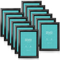 LaVie Home 4x6 Picture Frames (12 Pack, Black) Simple Designed Photo Frame with High Definition Glass for Wall Mount & Table Top Display, Set of 12 Classic Collection - color: Black, size: 4x6