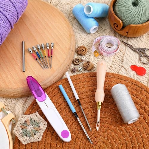 13Pcs Punch Needle Tool Adjustable Punch Needle Embroidery Kit,for Beginner