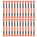 HARFINGTON 24 Skeins Embroidery Floss 8m Each Egyptian Long Fiber Cotton Cross Stitch Thread 26S/2x6 for Embroidery Projects Bracelet, Apricot - color: Apricot