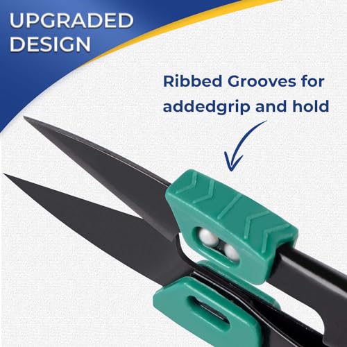 4.2 inch Sewing Scissors - Wider Handle Thread Snips with Safety Covers