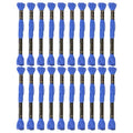 24 Skeins Embroidery Cotton Floss is 100% Egyptian Long Fiber Cotton of 8.75yds Each Cotton Cross Stitch Thread for Hand Embroidery DIY Creation and Friendship Bracelet String. (24, Blue) - color: Blue