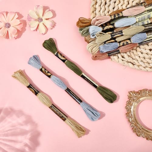 12 Skeins Gradient Embroidery Floss String for Bracelets DIY - color: Mixed Color