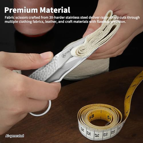 Upgrade Sewing Scissors Microcrystalline Steel Shears (Black) - color: Black