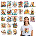 Wxiben Dtf Transfers Ready to Press - 24 Pcs Capybara Iron on Transfers for T-Shirts Cartoon Animal Heat Transfer Vinyl Stickers Cute Capybara Iron on Decals for Clothes Bag Hoodie DIY Craft - style: Capybara