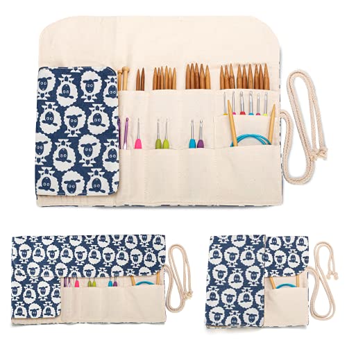 Teamoy Knitting Needle Crochet Hook Case Organizer Holder(up to 11"), Sheep - color: Sheep, size: 11 inches