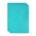 PATIKIL 2mm(1/10") Thick Adhesive Glitter Foam Sheet 16x24inch(40x60cm) Blue Green, EVA Shiny Foam Board for Craft, 6 Pcs - color: Blue Green