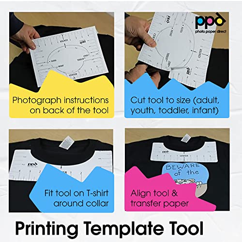 PPD 50 Sheets 8.5x11" Iron-on Heat Transfer Vinyl Paper Dark Fabrics Inkjet - size: 8.5 x 11, style: Dark (50 Sheets)
