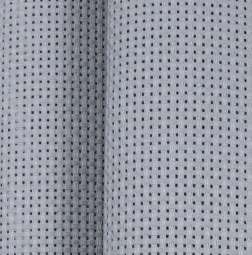 KCS 19" x 28"(48cmx72cm) 11 Count Cotton Aida Cloth Cross Stitch Fabric (Light Grey) - color: Light Grey