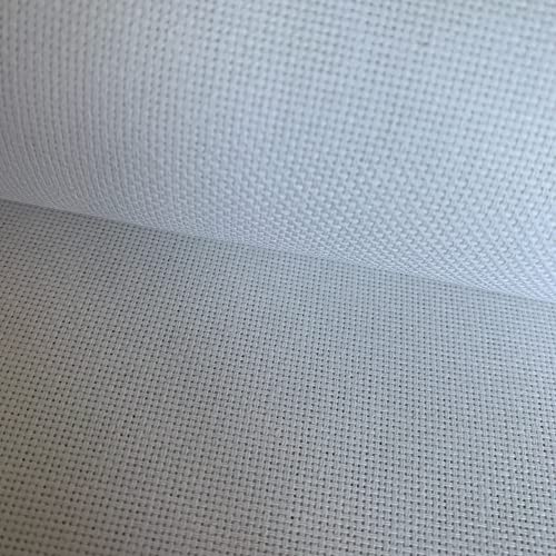 22 Count Evenweave Fabric Slightly Stiff Cross Stitch Cloth, White, W29 x L39 - color: Stiff-white, size: W29″ x L39″