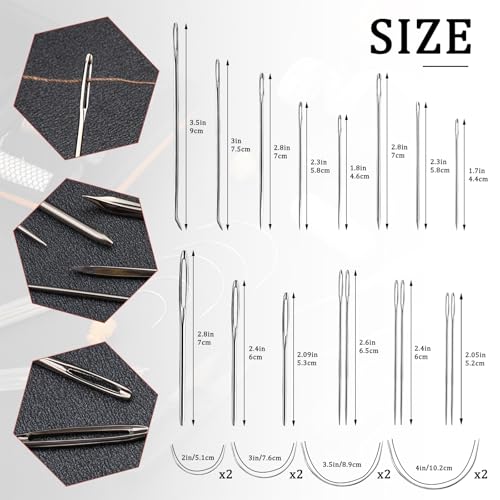 Sewing Kit for Adults, 38 Pcs Heavy Duty Sewing Kit with Upholstery Needles