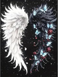 Angel Wings Stamped Cross Stitch Kits for Adults,Colourful Angel Wings Dimensions Cross Stitch Kits Embroidery Kit Arts and Crafts for Beginners 15.7x11.8 inches - color: D055A
