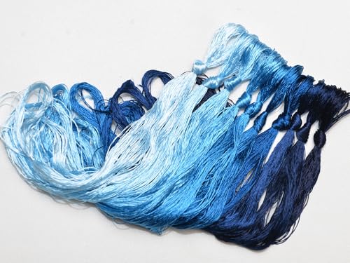 100% Mulberry Silk Embroidery Thread 10 Colors 110m Each (56) - color: C56