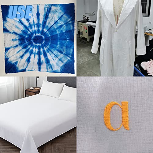 2 Yard White Cotton Fabric,Natural Cotton Poplin Fabric by The Yard, 59 Inches Wide 100% Cotton Fabric,Soft Embroidery Muslin Quilting Material for Sewing Material Apparel Cloth - color: White, size: 2 Yards