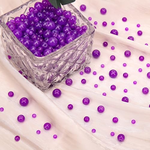 400PCs 4mm Deep Purple Jade Glass Beads Bulk, Round Smooth Hole Glass Crystal Beads for Jewelry Making, DIY Bracelets, Necklaces, Bag Charms, Keychains and Craft Projects - color: Jade Deep Purple, size: 4MM