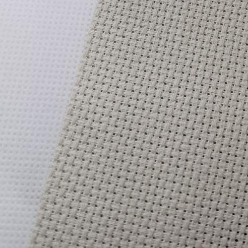 KCS 4 pc of 12" x 18" 14CT Counted Cotton Aida Cloth Cross Stitch Fabric (Pearl Gray vy it) - color: Pearl Gray Vy It