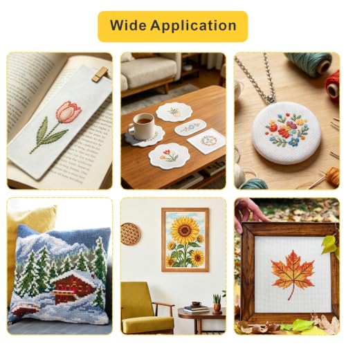 4 Pack Needlepoint Canvas 18x12 Inch, 18 Mesh - color: White-12x18INCH