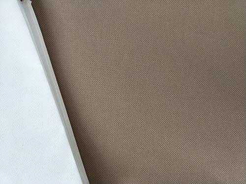 59" x 1 Yard 14ct Counted Cotton Aida Cloth Cross Stitch Fabric (Coffee) - color: Coffee