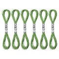 PATIKIL 6 Skeins Embroidery Floss, Metallic Embroidery Thread Nylon Threads Bracelets String for Cross-Stitch Hand Embroidery, Grass Green - color: Grass Green