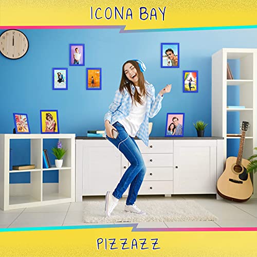 Icona Bay 4x6 Blue Picture Frame - Solid Wood, Pizzazz Collection - color: Blue, size: 4x6