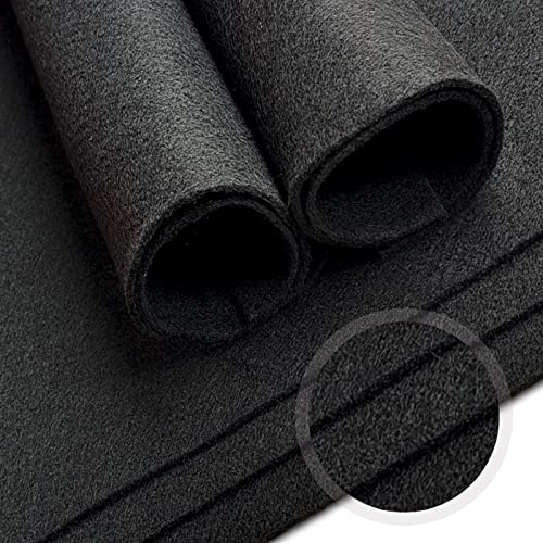 Jtnohx Soft Black Felt Sheets Flexible Felt Fabric for Crafts 12" 20Pcs - color: Black