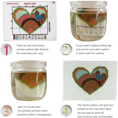 ITSTITCH Stamped Cross Stitch Kits - Full Range of Embroidery Patterns for Beginners or Adults,14 CT 2 Strands DIY Counted Needlepoint Arts Craft-Three Little Birds 15×11.8 inch - color: Three Little Birds