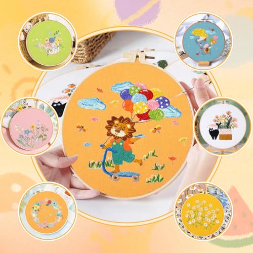 12 Sheets 12 Colors Embroidery Fabric Linen Needlework 7.8×7.8Inch - size: 7.8×7.8Inch