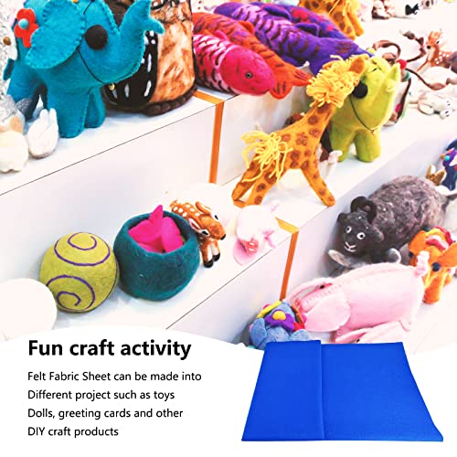 Jtnohx Color Felt Sheets 1 Square Yard Craft Felt Fabric Blue 1.4mm - color: Blue