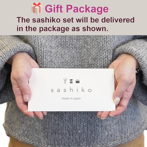 DARUMA Sashiko Thread 100% Cotton Card Type (32.8 yd) x 5 Colors with English Manual, Sewing & Embroidery Value Set with Gift Package(Thick, Tefutefu) - color: Tefutefu, size: Thick